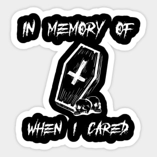 In memory Sticker